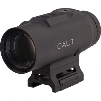 Прицел призматический GAUT SAPPHIRE 5x30, HD, подсветка красная, Picatinny